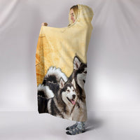 Amazing Alaskan Malamute Print Hooded Blanket-Free Shipping - Deruj.com