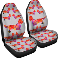 Dandie Dinmont Terrier Dog Pattern Print Car Seat Covers-Free Shipping - Deruj.com