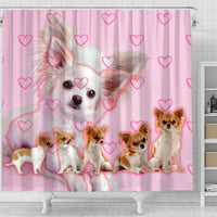 Chihuahua Print Shower Curtains-Free Shipping - Deruj.com