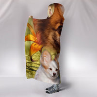 Papillon Dog Print Hooded Blanket-Free Shipping - Deruj.com