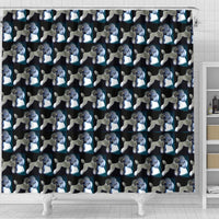 Poodle Dog Pattern Print Shower Curtains-Free Shipping - Deruj.com