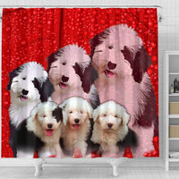 Old English Sheepdog Print Shower Curtains-Free Shipping - Deruj.com