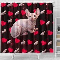 Sphynx Cat Print Shower Curtain-Free Shipping - Deruj.com