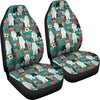 Old English Sheepdog Floral Print Car Seat Covers-Free Shipping - Deruj.com