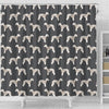 Bedlington Terrier Dog Pattern Print Shower Curtains-Free Shipping - Deruj.com