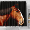 Shire Horse Print Shower Curtains-Free Shipping - Deruj.com