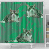 American Wirehair Cat Print Shower Curtains-Free Shipping - Deruj.com