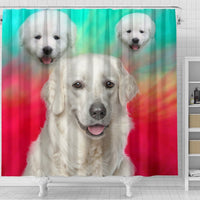 Kuvasz Dog Print Shower Curtain-Free Shipping - Deruj.com