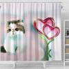 Exotic Shorthair Cat Print Shower Curtain-Free Shipping - Deruj.com