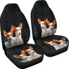 Ibizan Hound Dog On Black Print Car Seat Covers-Free Shipping - Deruj.com