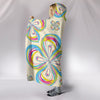 Floral color Print Hooded Blanket-Free Shipping - Deruj.com