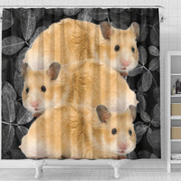 Cute Golden Hamster Print Shower Curtains-Free Shipping - Deruj.com