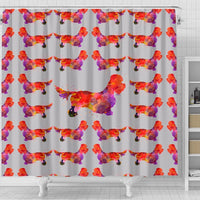 Dandie Dinmont Terrier Dog Art Print Shower Curtains-Free Shipping - Deruj.com