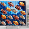 Oscar Fish Print Shower Curtains-Free Shipping - Deruj.com