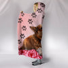 Cardigan Welsh Corgi Paws Print Hooded Blanket-Free Shipping - Deruj.com