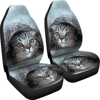 Cute Cat Art Print Car Seat Covers-Free Shipping - Deruj.com
