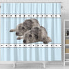Irish Wolfhound Dog Print Shower Curtain-Free Shipping - Deruj.com