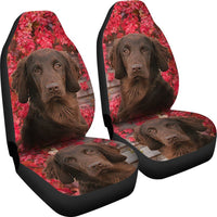 Cute Flat Coated Retriever Print Car Seat Covers-Free Shipping - Deruj.com