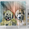 Soft Coated Wheaten Terrier Print Shower Curtains-Free Shipping - Deruj.com