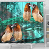 Society Finch Bird Print Shower Curtains-Free Shipping - Deruj.com