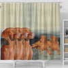 Vizsla Dog Print Shower Curtain-Free Shipping - Deruj.com