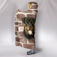 Rottweiler Dog Print Hooded Blanket-Free Shipping - Deruj.com