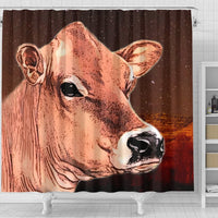 Cute Jersey Cattle (Cow) Print Shower Curtain-Free Shipping - Deruj.com