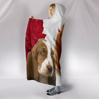 Cute Basset Hound Print Hooded Blanket-Free Shipping - Deruj.com