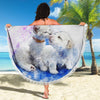 Cat And Dog Love Print Beach Blanket-Free Shipping - Deruj.com