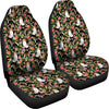 Beagle Dog Floral Print Car Seat Covers-Free Shipping - Deruj.com