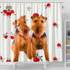 Welsh Terrier Dog Print Shower Curtain-Free Shipping - Deruj.com