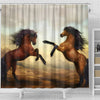 Wild Horse Art Print Shower Curtain-Free Shipping - Deruj.com