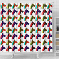 Great Dane Multicolor Art Print Shower Curtains-Free Shipping - Deruj.com