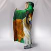 Rough Collie Dog Art Print Hooded Blanket-Free Shipping - Deruj.com