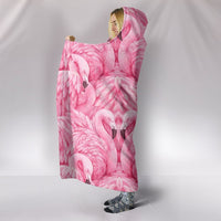 Flamingo Bird Print Hooded Blanket-Free Shipping-Limited Edition - Deruj.com