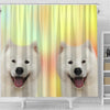 Samoyed dog Print Shower Curtain-Free Shipping - Deruj.com