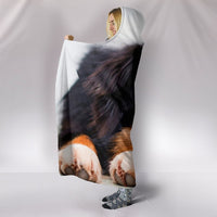 Australian Shepherd DogPrint Hooded Blanket-Free Shipping - Deruj.com