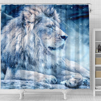Snowy Lion Print Shower Curtains-Free Shipping - Deruj.com