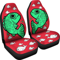 Cute Fish On Red Print Car Seat Covers-Free Shipping - Deruj.com