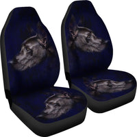 Black Great Dane Dog Art Print Car Seat Covers-Free Shipping - Deruj.com