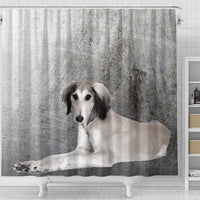 Saluki Dog Print Shower Curtains-Free Shipping - Deruj.com