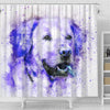 Labrador Dog Watercolor Art Print Shower Curtains-Free Shipping - Deruj.com