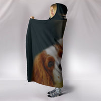 Cavalier King Charles Spaniel Dog Print Hooded Blanket-Free Shipping - Deruj.com