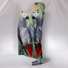 Lovely African Grey Parrot Print Hooded Blanket-Free Shipping - Deruj.com