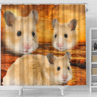 Golden Hamster Print Shower Curtains-Free Shipping - Deruj.com