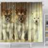 Sled Dogs Print Shower Curtains-Free Shipping - Deruj.com