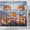 Djungarian Hamster Print Shower Curtains-Free Shipping - Deruj.com