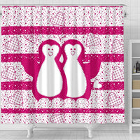 Cute Penguin Bird Print Shower Curtain-Free Shipping - Deruj.com
