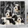 Cute Polish Lowland Sheepdog Print Shower Curtains-Free Shipping - Deruj.com