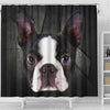 Boston Terrier Print Shower Curtains-Free Shipping - Deruj.com